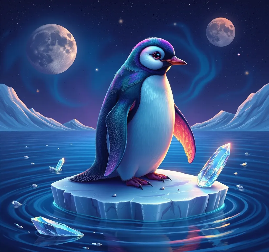 A Cosmic Adventure with an Alien Penguin