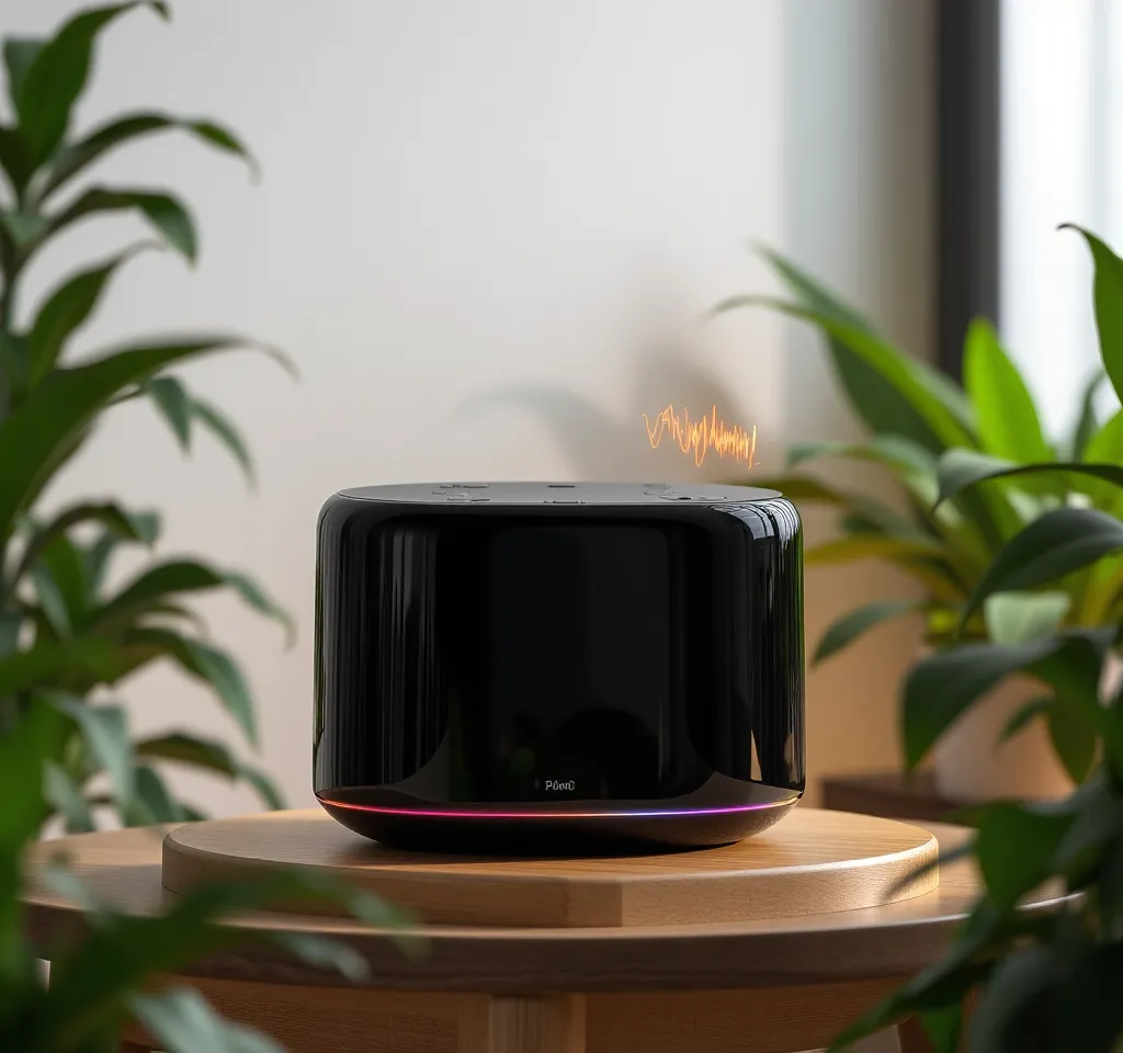 Futuristic AI Speaker Design