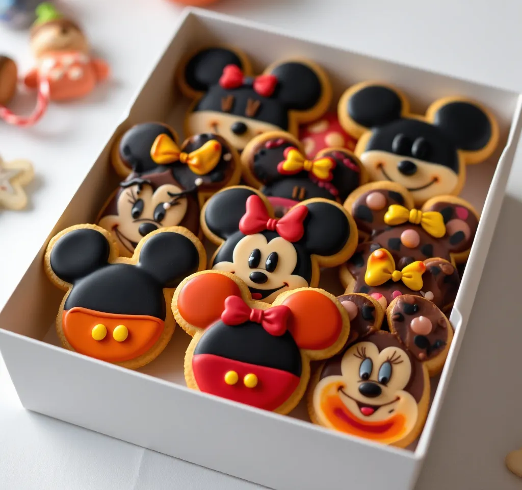 Mickey Mouse Inspired Cookies in a Box