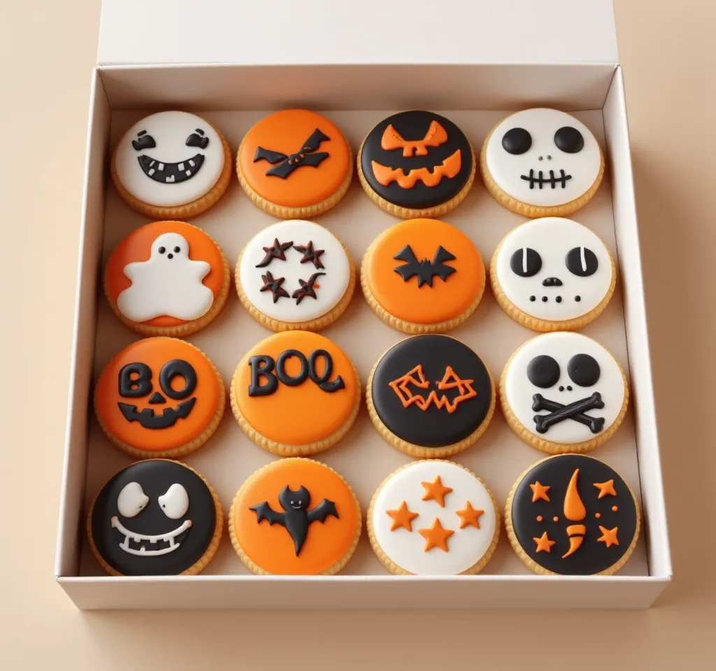 Halloween-Themed Cookie Box Model