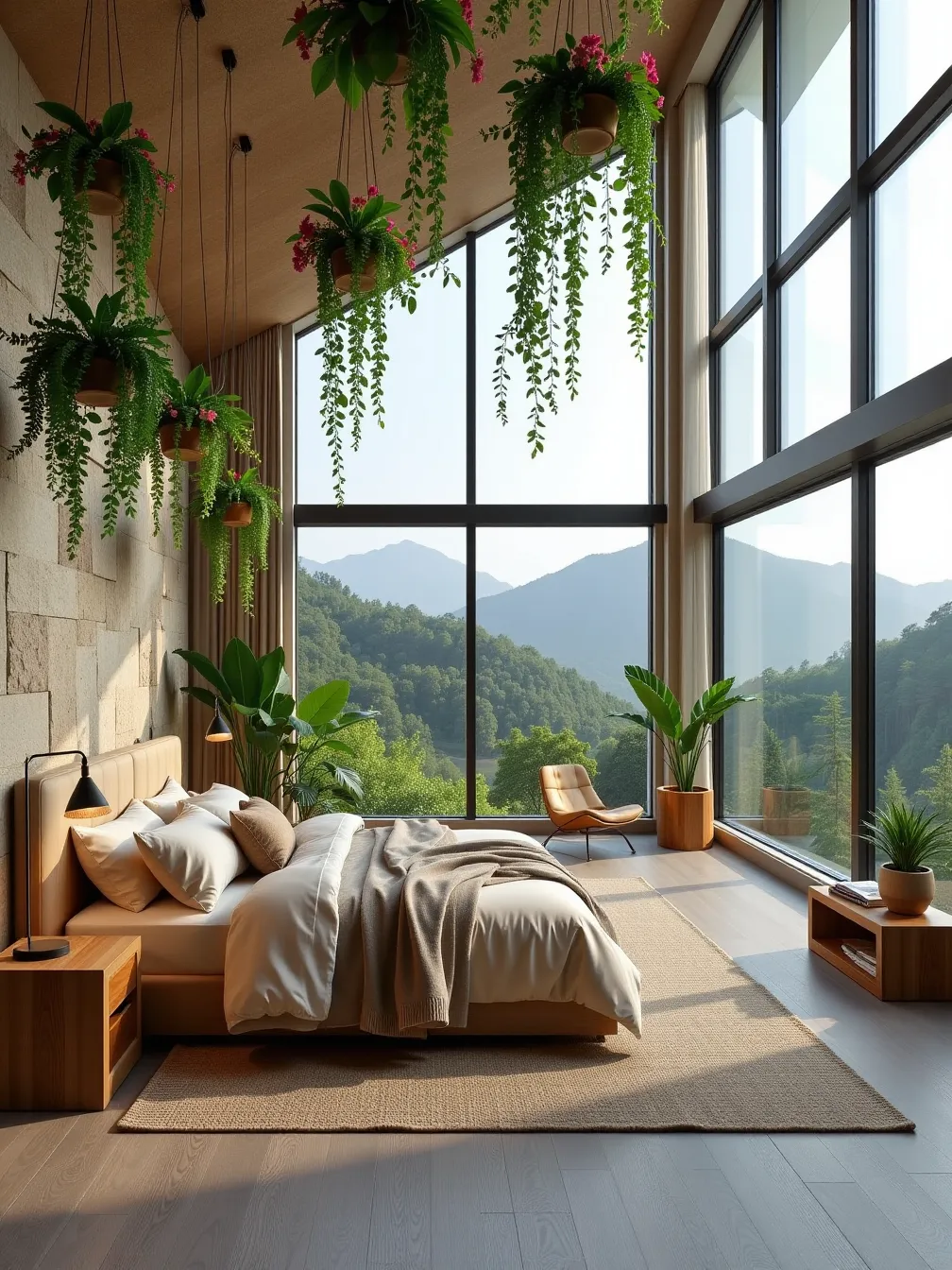 Luxury Eco-Bedroom with Nature and Modern Design