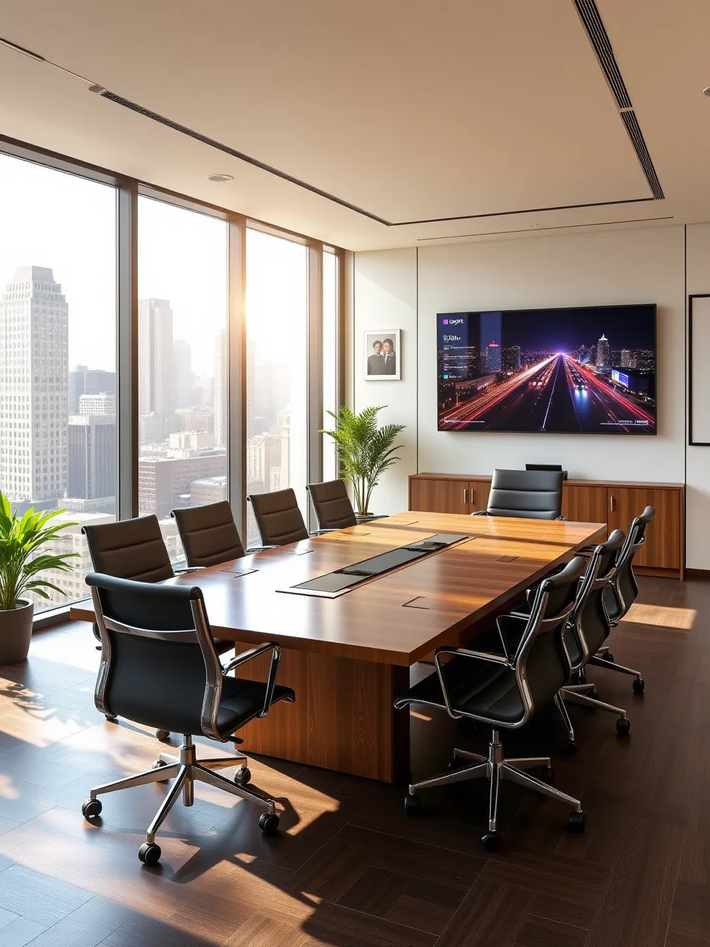 Modern Conference Room with Natural Light